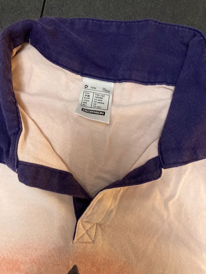 Fouganza tee shirt polo vêtement fille 10 ans - photo numéro 3