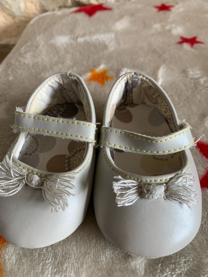 Lot 2 paires de ballerines Obaïbi beige & grises bébé T16 - photo numéro 8