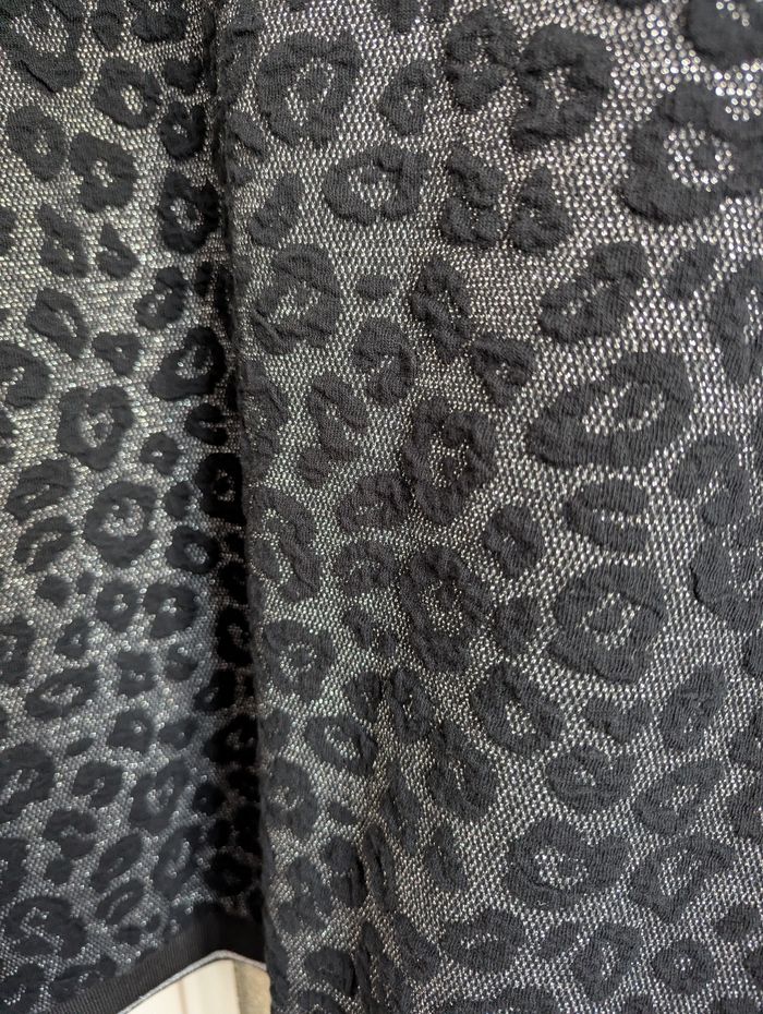 Pull léopard gris et noir bréal taille L - photo numéro 2