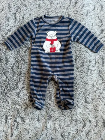 Pyjamas de noël bleu Verbaudet - 3 mois