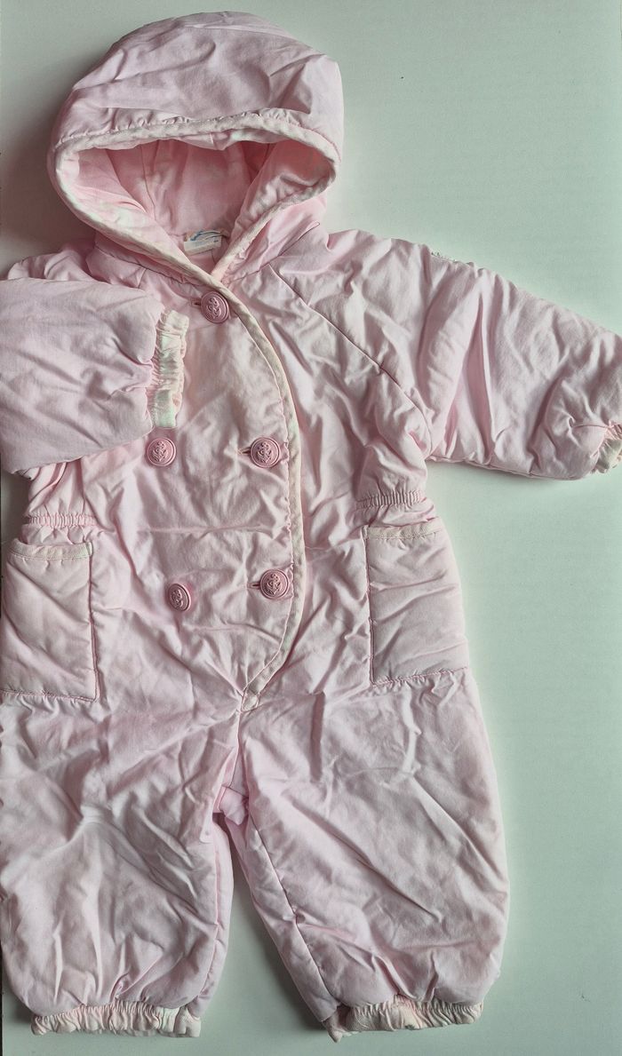 Combinaison pilote fille Tartine et Chocolat – 12 mois – rose pastel