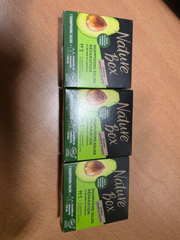 Lot 3 shampoings Nature Box avocat