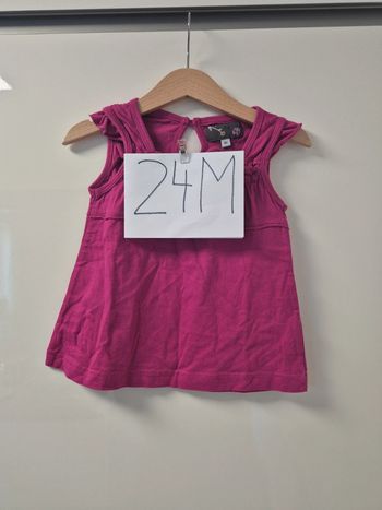 T-shirt sans manches 24mois