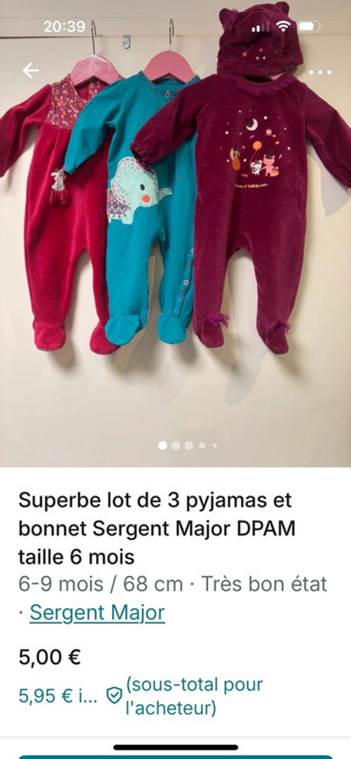 Superbe lot de 35 articles 6 mois plusieurs marques - photo numéro 4