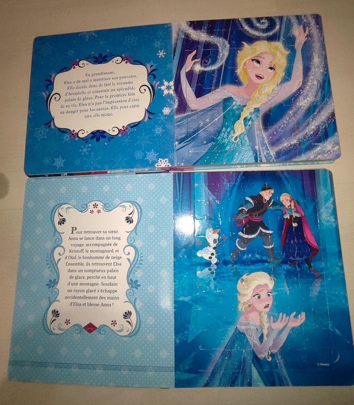 Lot de 2 livres puzzles reines des neiges - photo numéro 6