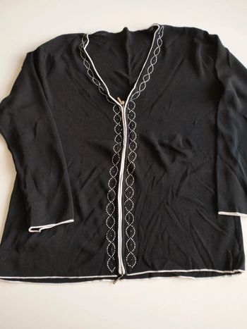 Gilet noir zipper T 44