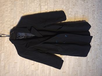 Caban Manteau Manches 3/4 Fedora Bleu Femme Taille 40