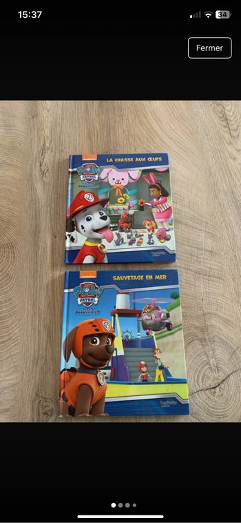 Lot de 2 livres par pat patrouille