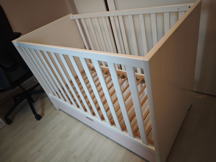 Lit bébé à barreaux bébé Sauthon 120x60 de 2022 fabriqué en France - photo numéro 2