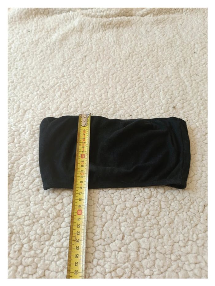 Bandeau noir stretch basique Y2K minimaliste -- - photo numéro 3