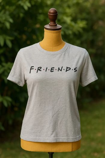 T-shirt Friends gris – Taille S (36)  Neuf sans étiquette