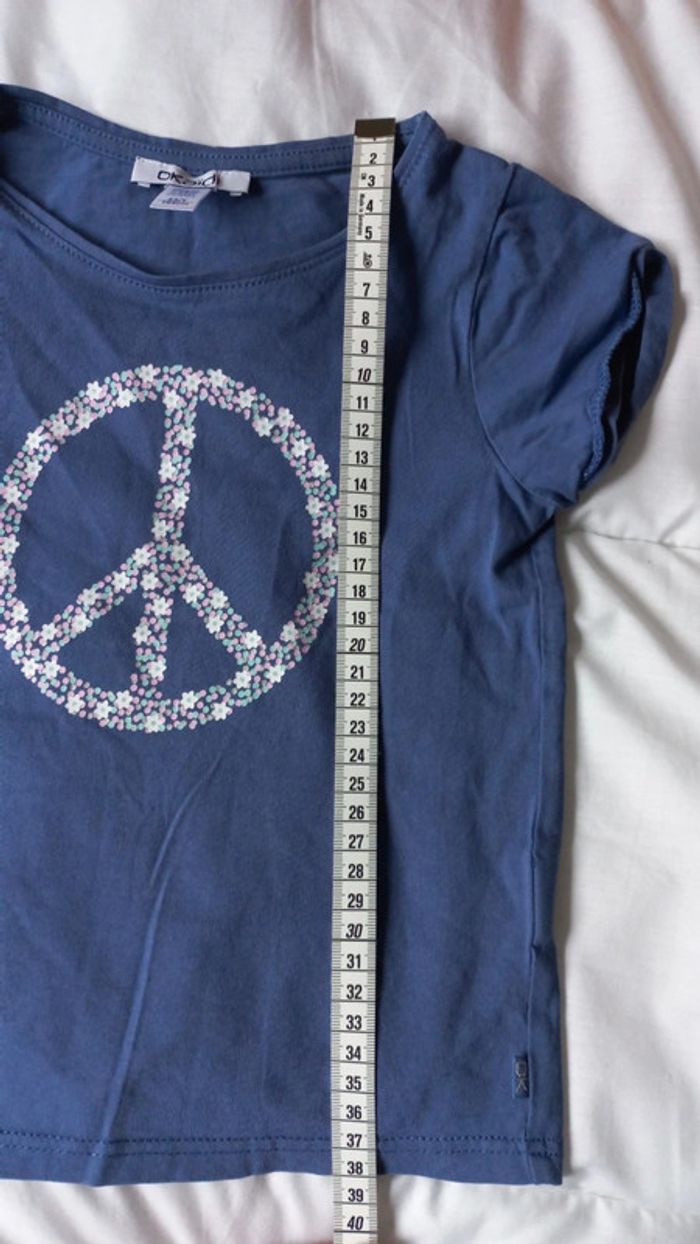 T-shirt bleu okaidi t4 - photo numéro 5