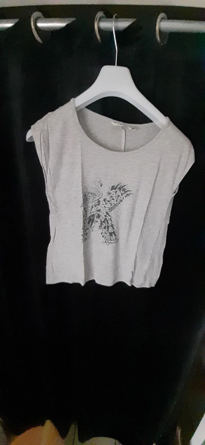 Tee-shirt gris 14 ans Kaporal - photo numéro 2