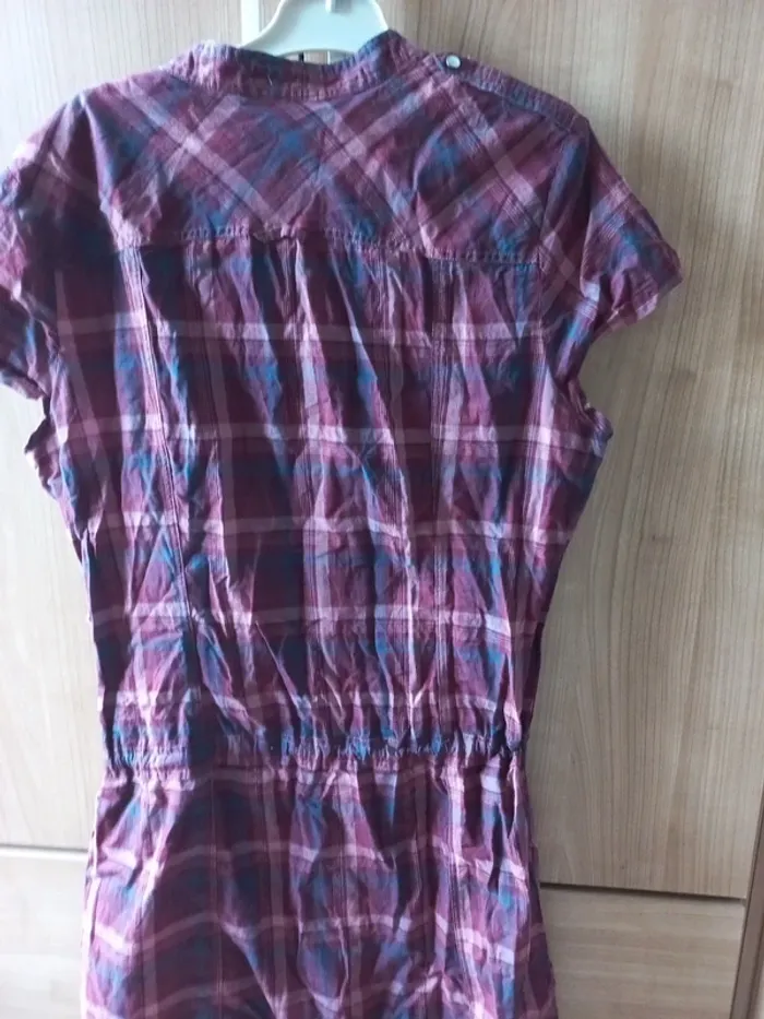 Robe chemise Kiabi woman bordeaux 42 - photo numéro 7