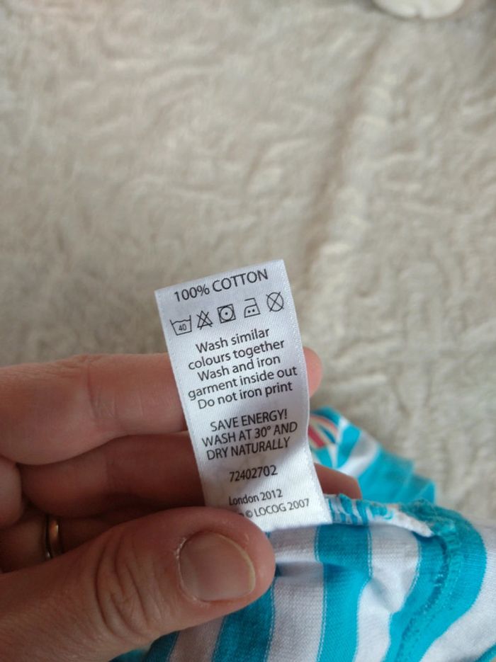 Tee shirt chemise manches courtes Garçon 3/6 mois Londres JO 2012 London Wenlock 100% coton - photo numéro 8