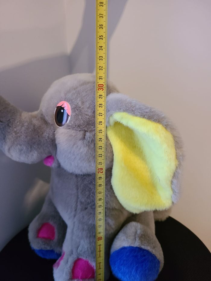 peluche éléphant - photo numéro 4