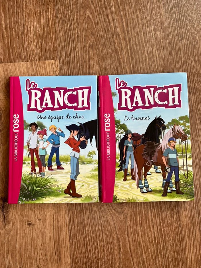 Lot de 2 livres Le ranch Bibliothèque rose