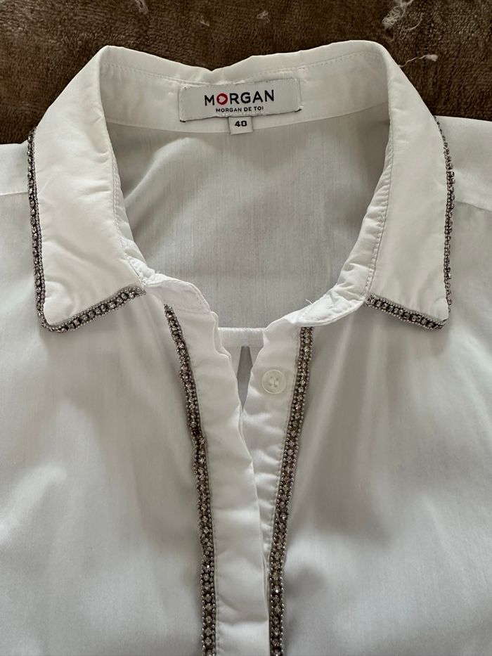 Chemise blanche à strass - photo numéro 3
