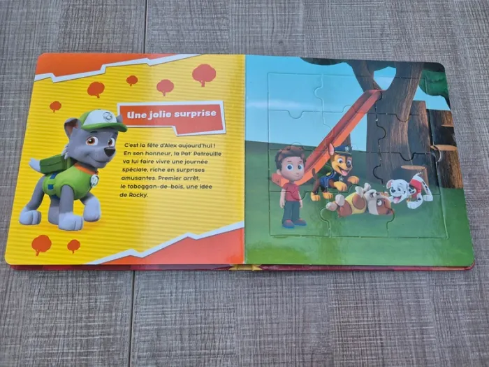 Grand livre puzzle Pat Patrouille en excellent état - photo numéro 5
