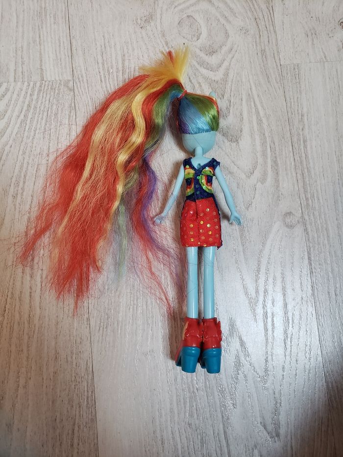 My little Pony - Equestria Girl - Rainbow Dash + deux poneys - photo numéro 8