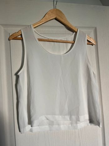 Top court blanc TS