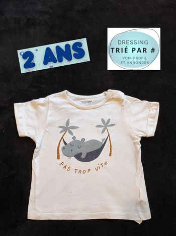 T-shirt manches courtes 24 mois