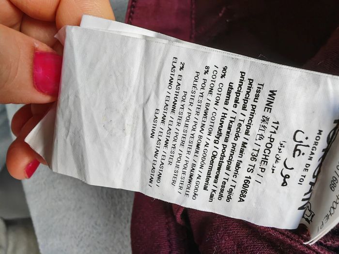 Pantalon taille 36 couleur prune Morgan - photo numéro 4