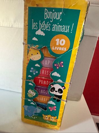 Coffret livre bébé animaux