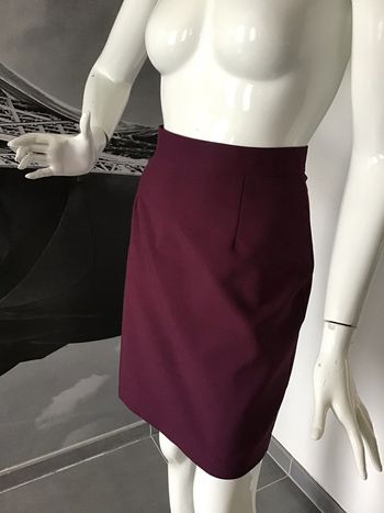 Jupe de tailleur bordeaux