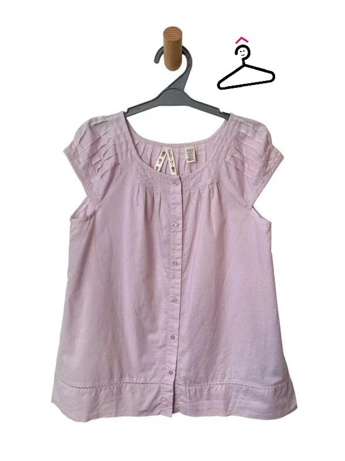 Blouse légère à mancherons pastel - Okaïdi 8 ans (126cm)