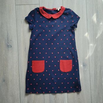 Robe légère bleu et rouge. Fille 10 ans. Marque Du pareil au même