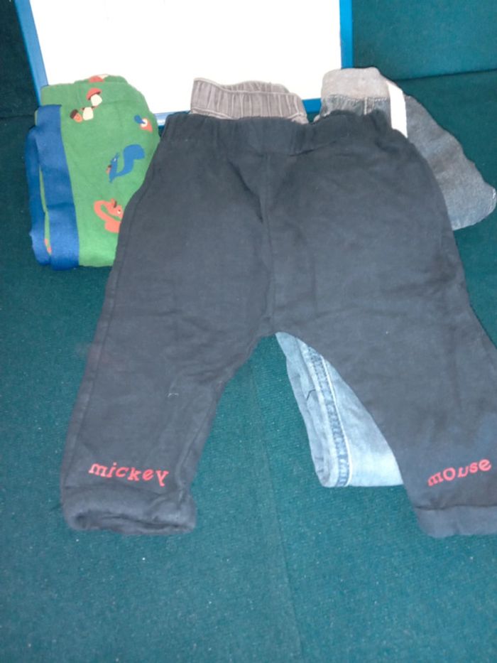 Lot de 5 pantalons jeans 12mois bebe - photo numéro 2