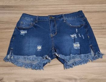Short en jeans pour femme décontracté bleu