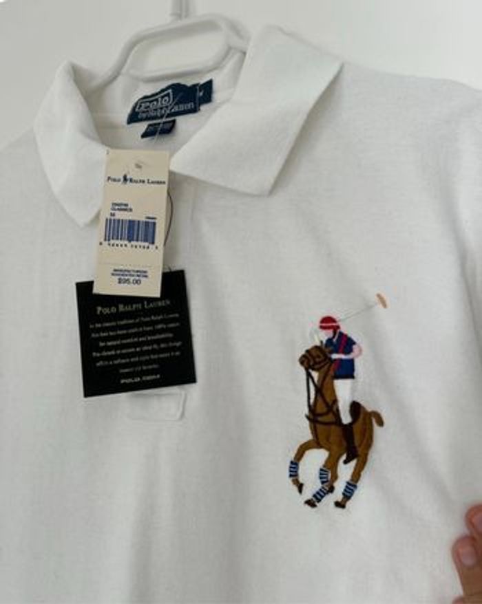 Polo Ralph Lauren Big Pony Neuf taille M Blanc - photo numéro 6