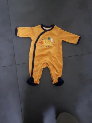 Grenouillère velours Orchestra 1 mois