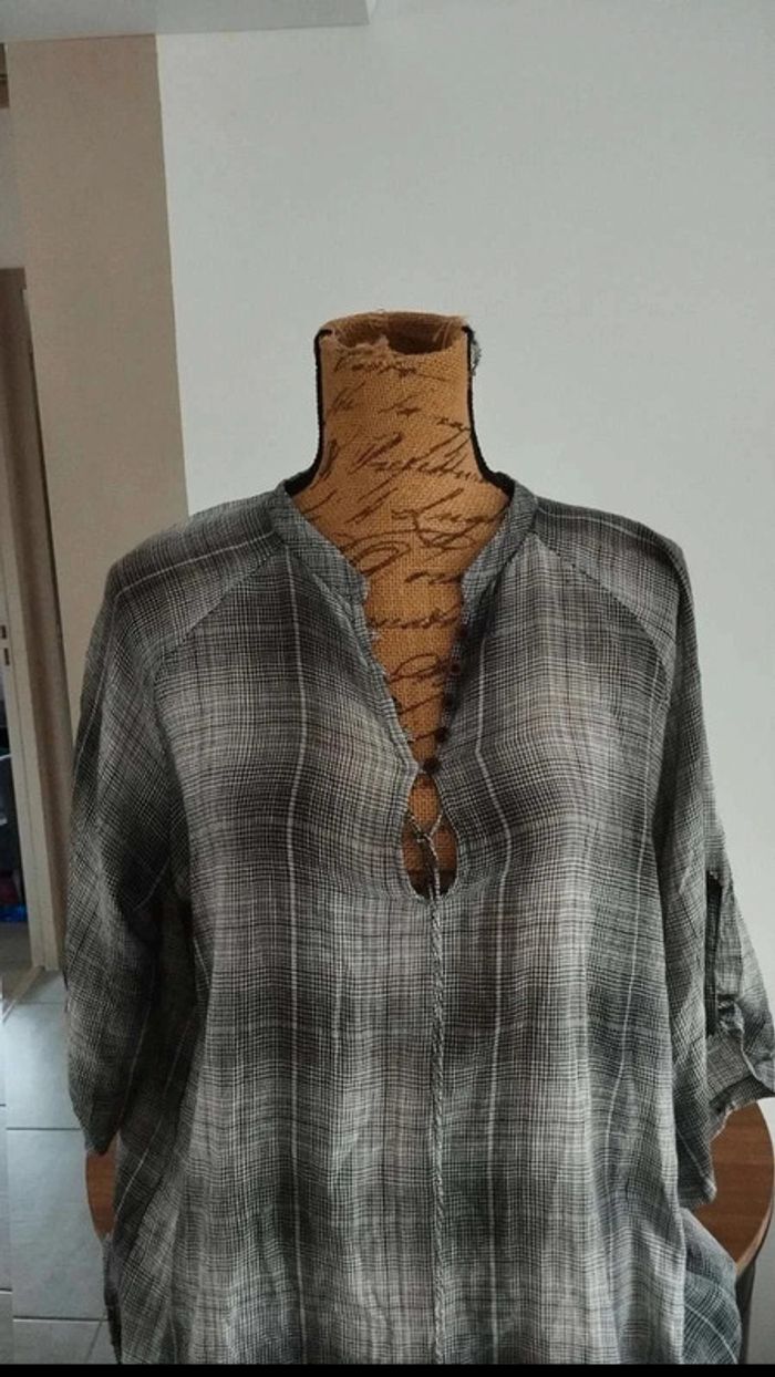 jolie chemise promod grise taille 40 femme - photo numéro 5