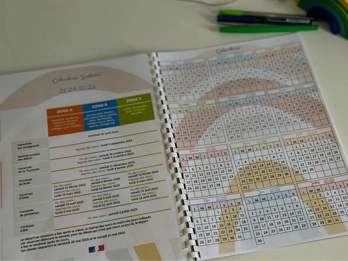 Cahier spirale reliée Agenda Scolaire 2024 2025 - photo numéro 15