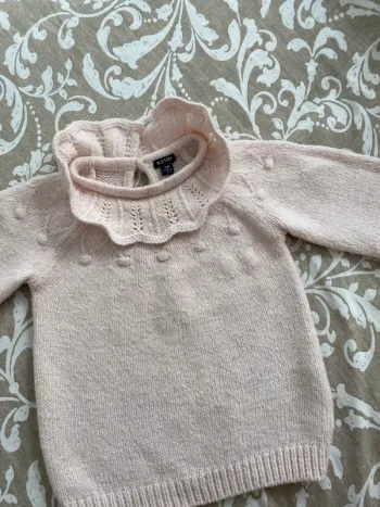 Pull 24 mois rose clair