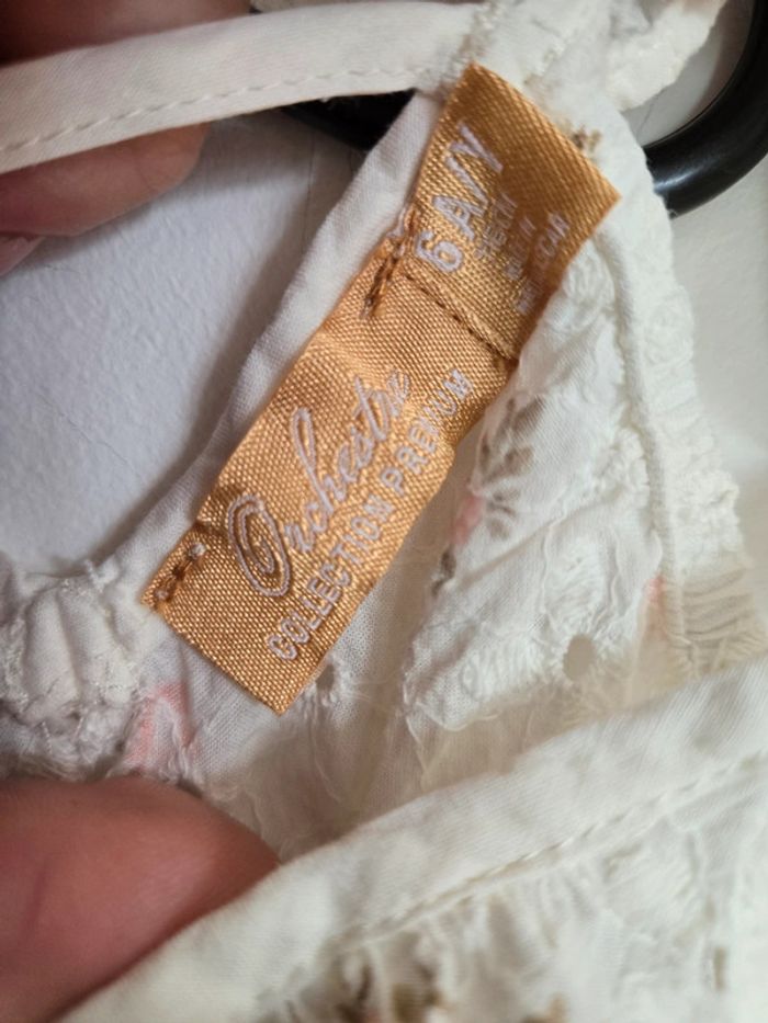 Ensemble short + débardeur en broderie anglaise imprimé fantaisie pour fille - photo numéro 3