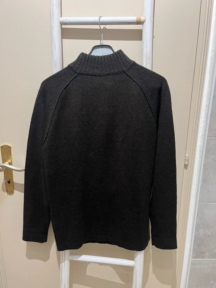 Pull brun à col roulé - photo numéro 4