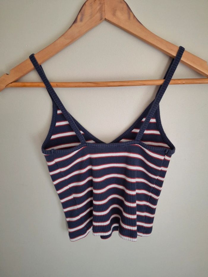 Crop top pull % bear marine M - photo numéro 2