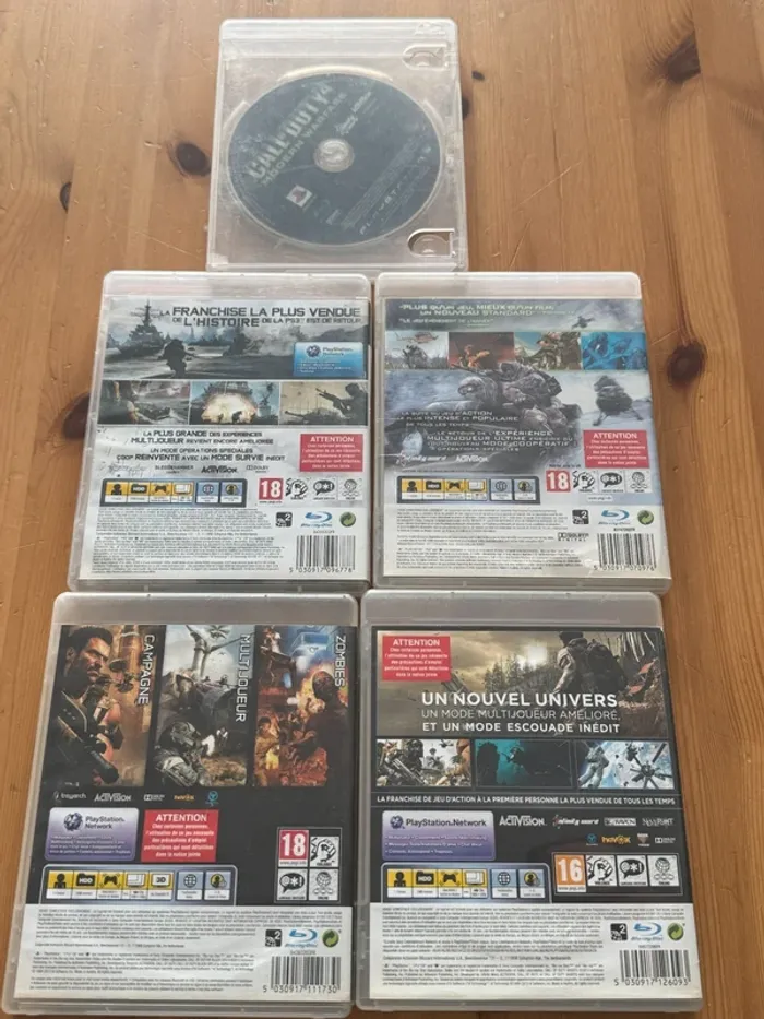 Lot Call of Duty MW + Ghost + BO2 - BE - PS3 - photo numéro 2