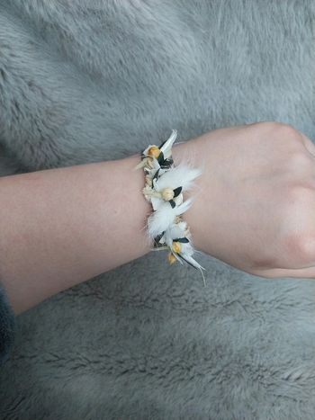 Bracelet femme fleurs séchées