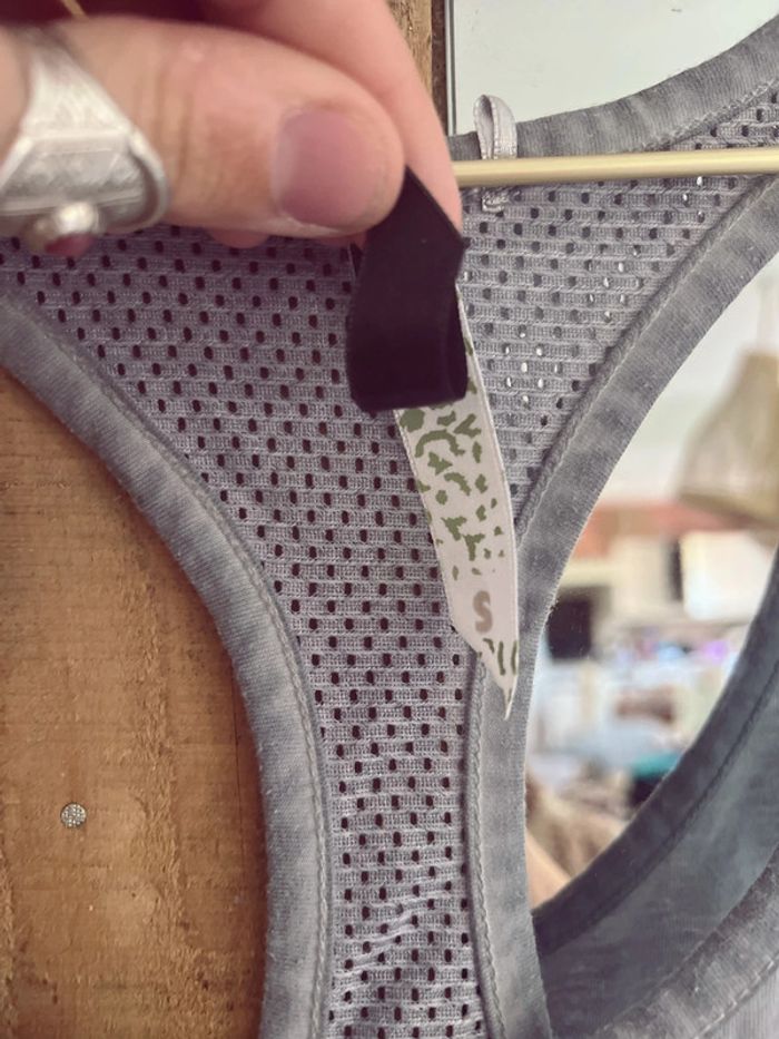 Débardeur femme loose gris cool cat - photo numéro 4