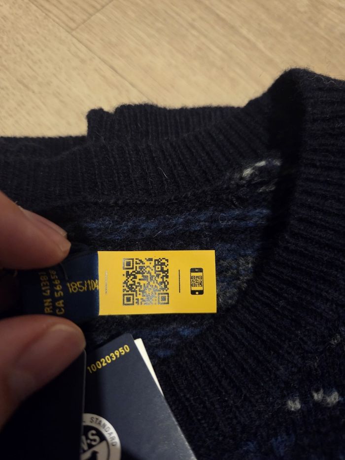 🧶 Pull Ralph Lauren Homme 100% Laine logo brodé – Taille XL – Neuf avec étiquette - photo numéro 4
