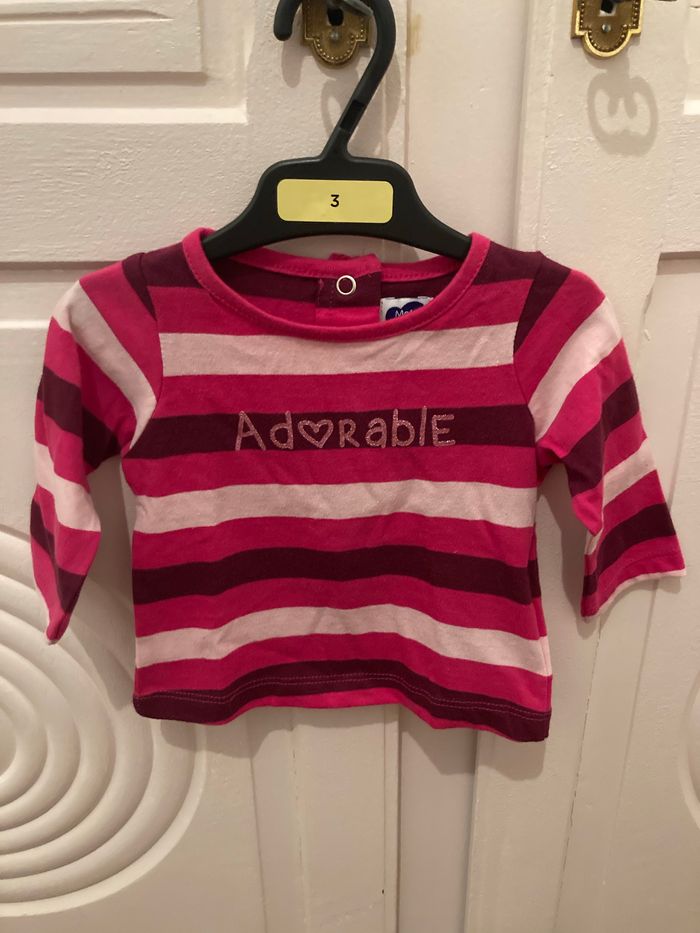 Tee shirt BIO neuf étiqueté 3 mois