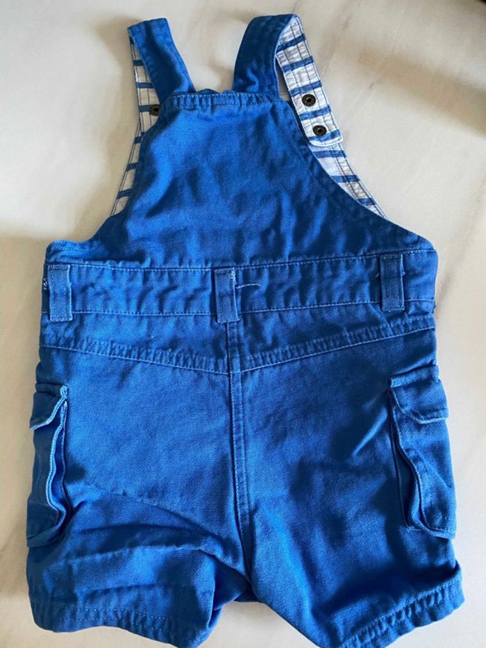 Salopette bleu short DPAM - photo numéro 2