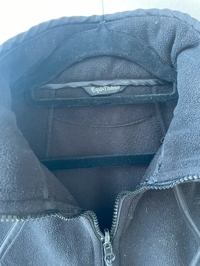 Veste polaire noire équitation équitheme - photo numéro 2