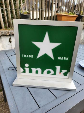 Lampe publicitaire Heineken 