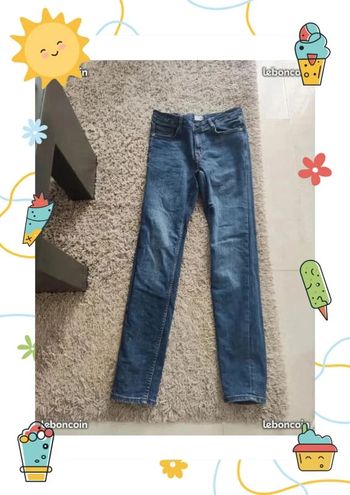 Jeans skinny bleu taille XS 14 ans KIABI